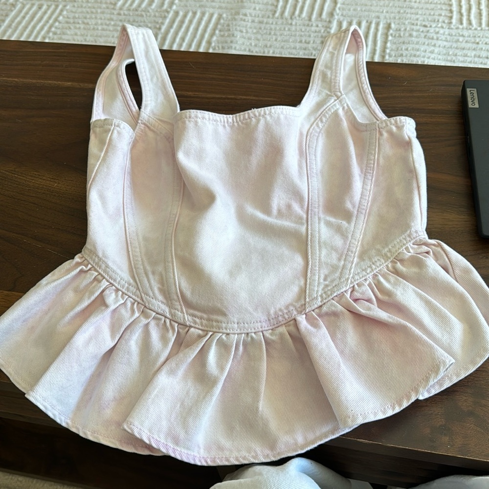 PINK DENIM TOP
